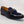Load image into Gallery viewer, Patent Leather &amp; Suede Slip-On Loafer Blue
