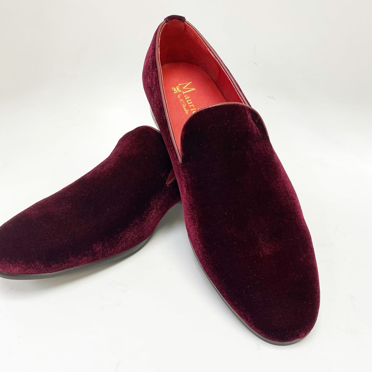 Maurice Velvet Venetian Loafer Burgundy – C&E Fashions