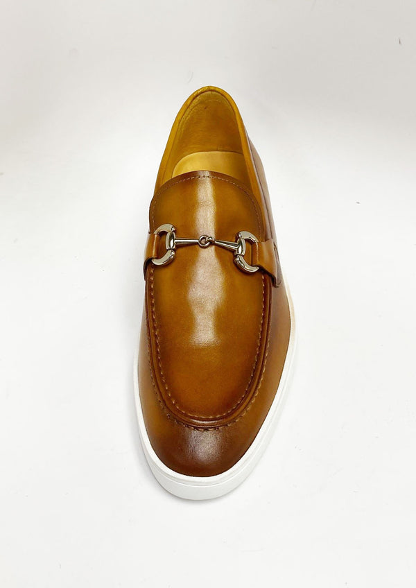 Calfskin Slip-On Horsebit Loafer Cognac