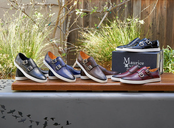 Calfskin Double Monkstrap Shoe Burgundy