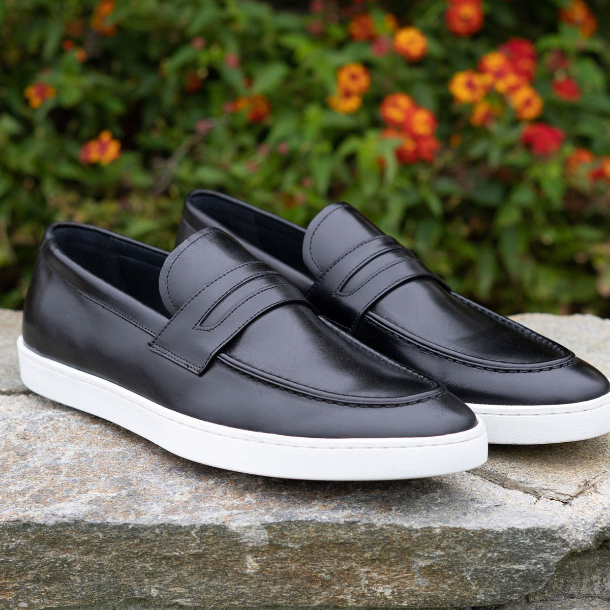 Calfskin Slip On Loafer Black – C&E Fashions
