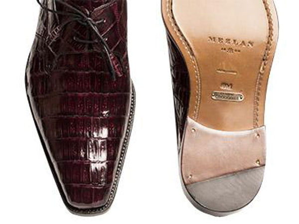 Anderson Crocodile Oxford Burgundy