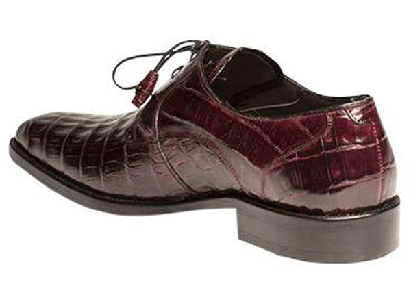 Anderson Crocodile Oxford Burgundy