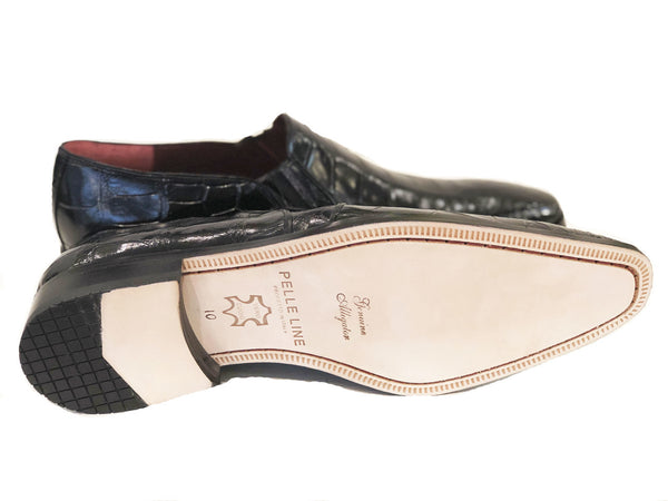 Pelle Exotics "Bellini" Alligator Loafer Black