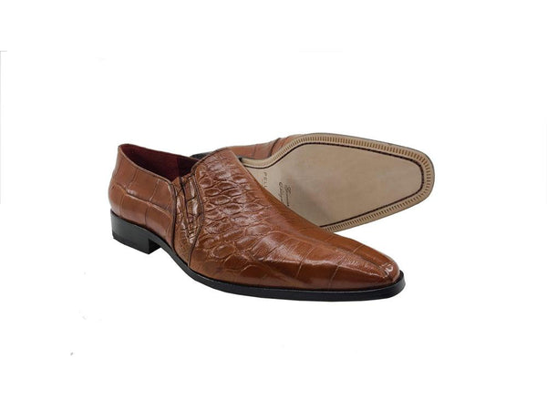 Pelle Exotics "Bellini" Alligator Loafer Cognac