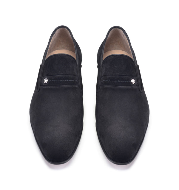 Pelle Suede Slip-On Loafer Black