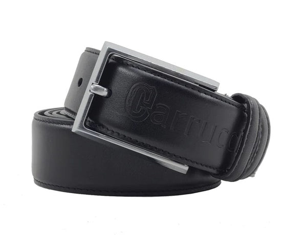 Burnished Calfskin Belt Black