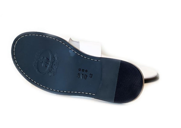 Pelle "Egea" Slip-On Calfskin Sandal White