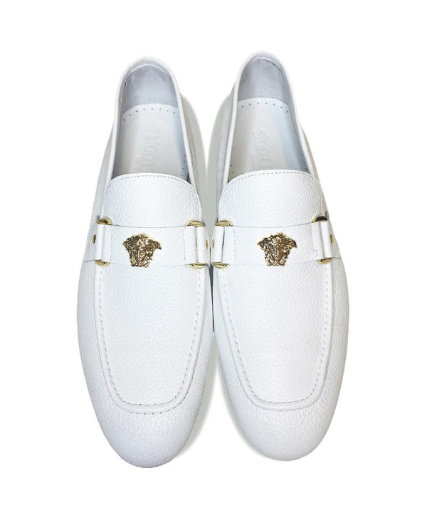 Pelle Lucas Leather Loafer White