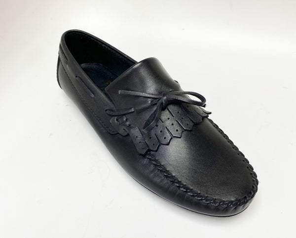 Maurice Supple Calfskin Slip-On Driving Moccasin Black
