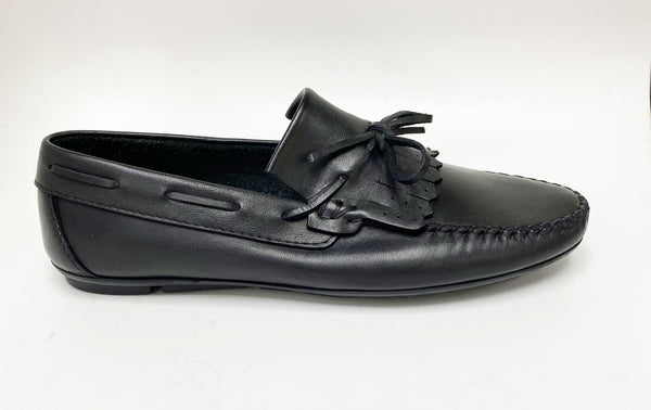 Maurice Supple Calfskin Slip-On Driving Moccasin Black