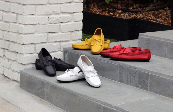 Maurice Supple Calfskin Slip-On Driving Moccasin Red