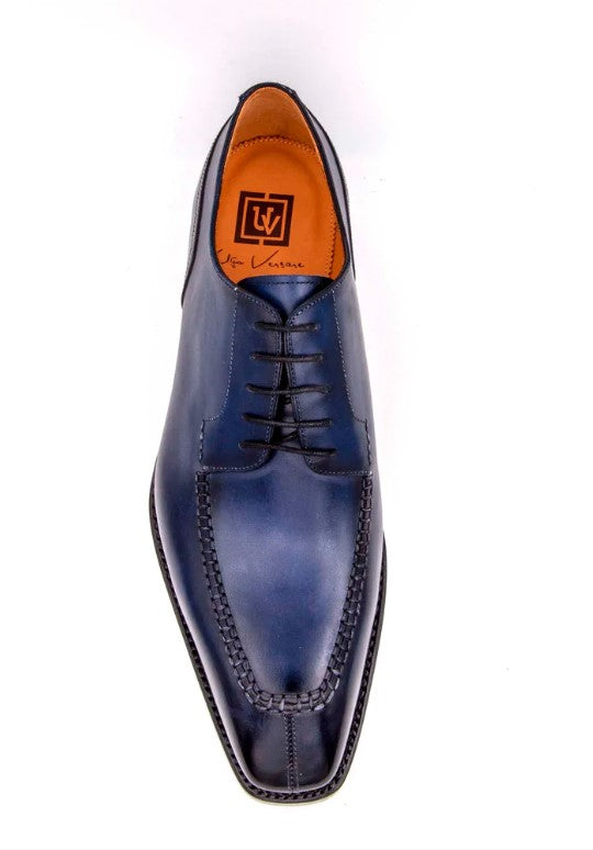 Burnished Calfskin Lace Up Oxford- NAVY Jason Sr main image 4
