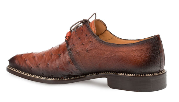 Mezlan Tillson Ostrich Oxford Brandy