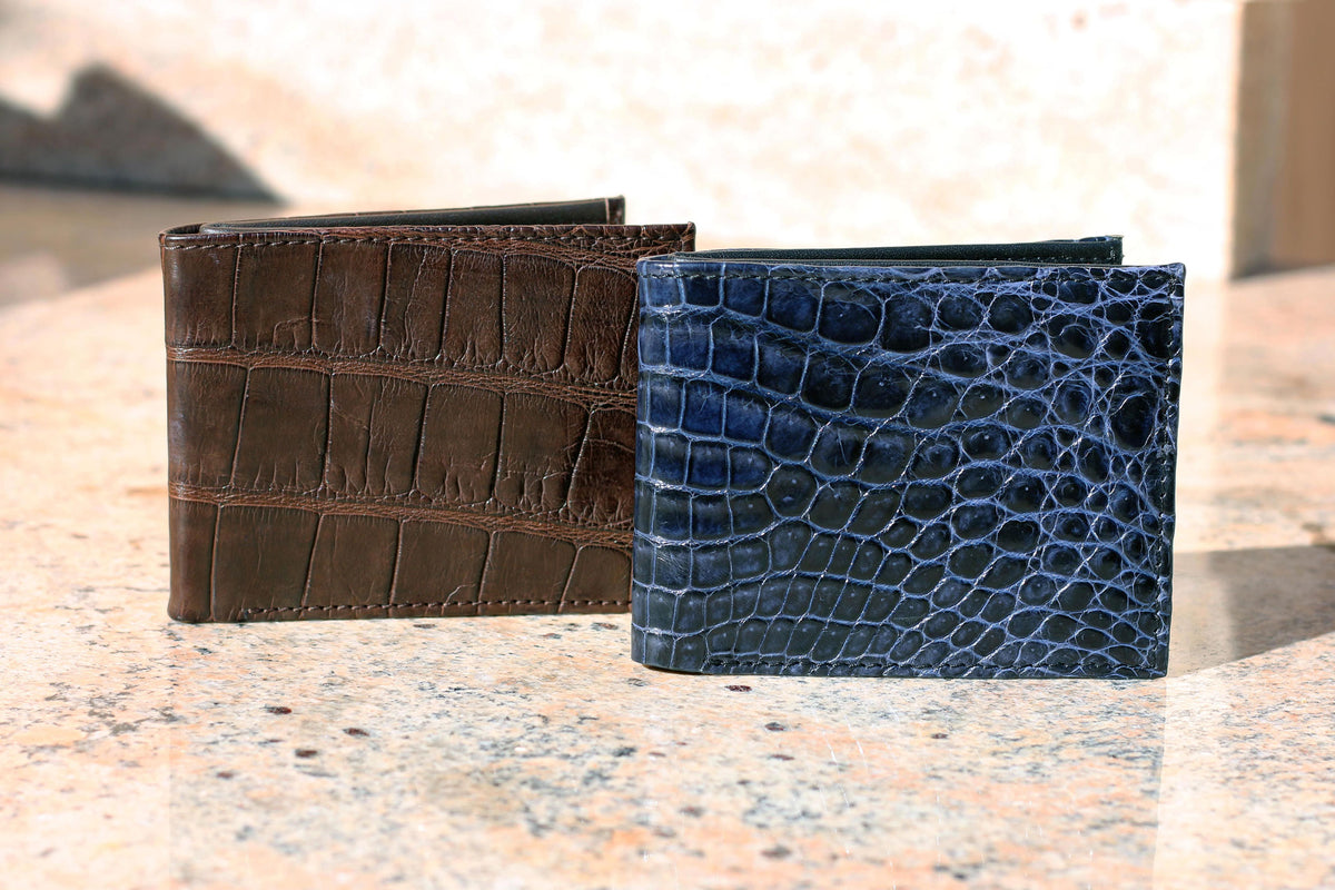 Hermes Black Alligator Bi Fold Wallet Hermes