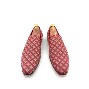 C Collection Printed Leather Loafer - Red