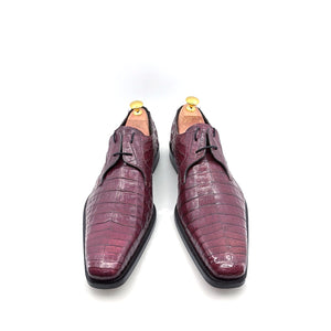 Mezlan Anderson Crocodile Oxford - Burgundy