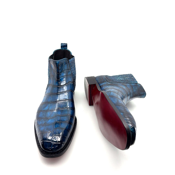 Maurice Austin Custom Alligator Boot - Blue