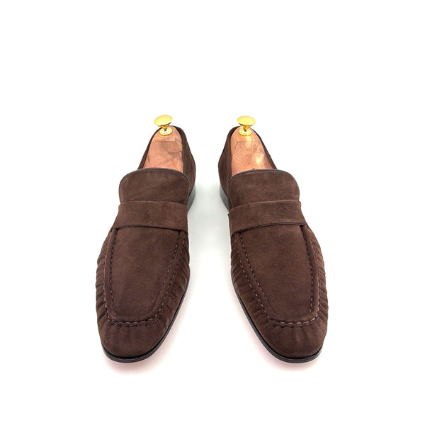 C Collection Suede Loafer - Brown