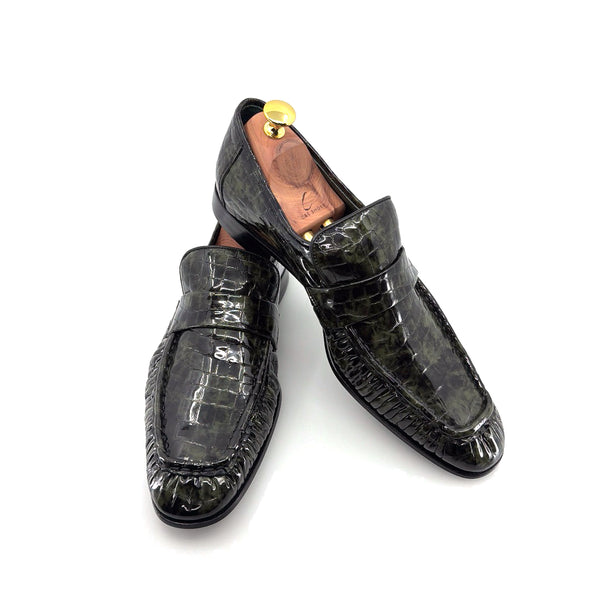 C Collection Leather Loafer - Green