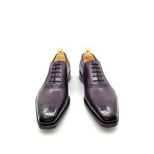 Ugo Vasare Zion Calfskin Oxford - Purple