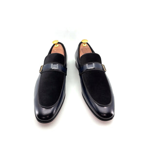 C Collection Leather Loafer - Navy