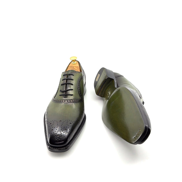 Ugo Vasare Zion Calfskin Oxford - Green