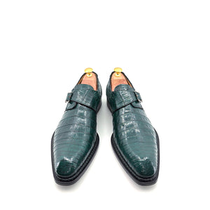 Mezlan Gigolo Crocodile Monkstrap