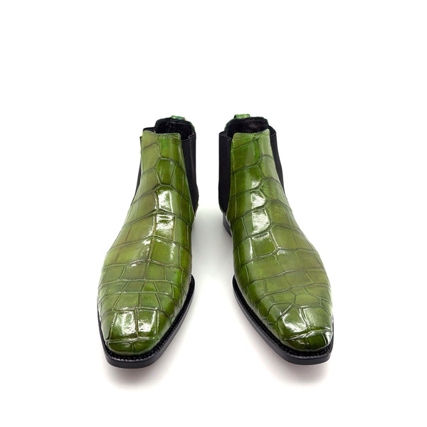 Maurice Austin Custom Alligator Boot - Green