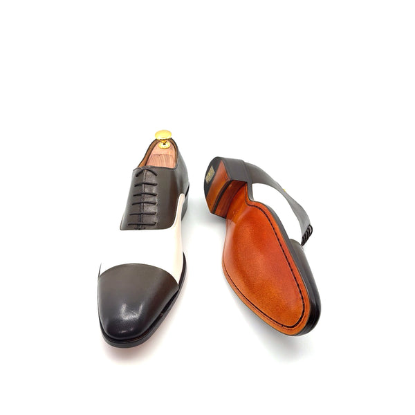 Ugo Vasare Vegas Leather Shoes - Brown/Cream