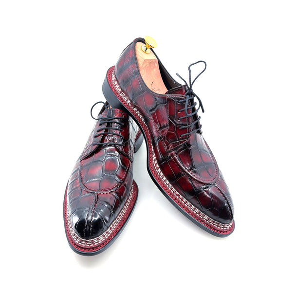 Maurice Floyd Alligator Oxford - Burgundy