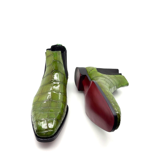 Maurice Austin Custom Alligator Boot - Green