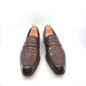Maurice Custom Made Mirage Alligator Loafer - Brown