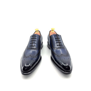 Ugo Vasare Wingtip Calfskin Oxford - Navy