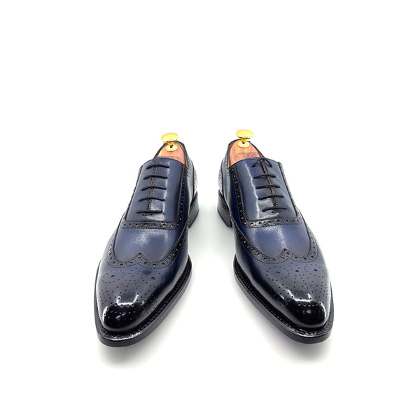 Ugo Vasare Wingtip Calfskin Oxford - Navy