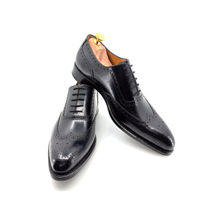 Ugo Vasare Wingtip Calfskin Oxford - Black