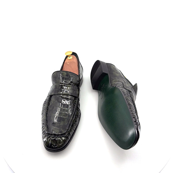 C Collection Leather Loafer - Green