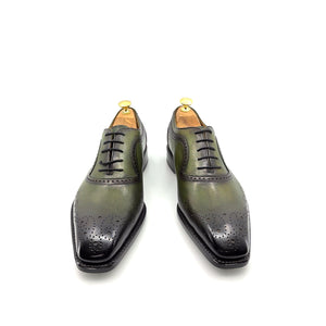 Ugo Vasare Zion Calfskin Oxford - Green