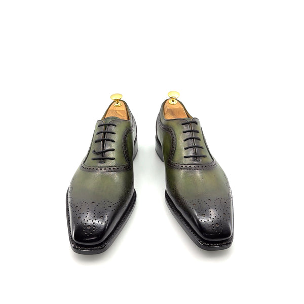 Ugo Vasare Zion Calfskin Oxford - Green