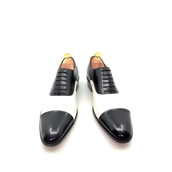 Ugo Vasare Vegas Leather Shoes - Black/Cream