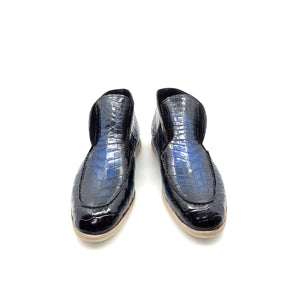 Maurice Nashville Custom Made Alligator Shoe - Navy