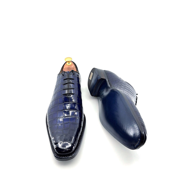 Ugo Vasare Alligator Oxford - Blue