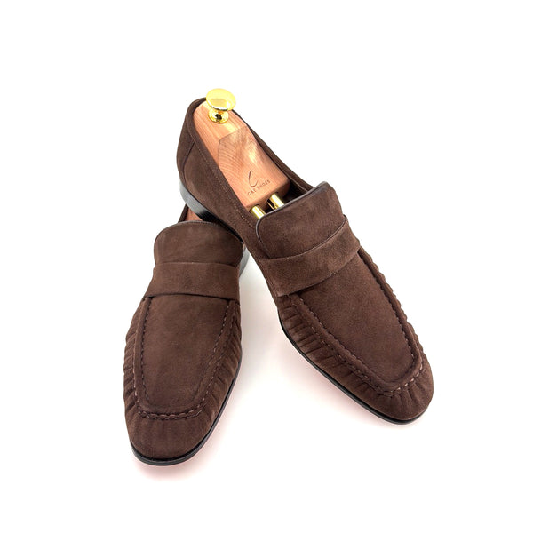 C Collection Suede Loafer - Brown