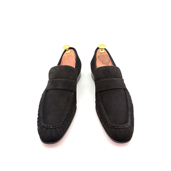 C Collection Suede Loafer - Black