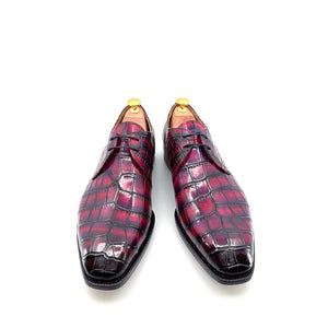 Maurice Baron Alligator Oxford - Purple/Burgundy