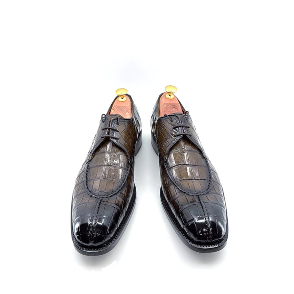 Ugo Vasare Jayden Alligator Shoe - Brown