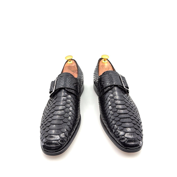 C Collection Python Print Monkstrap - Black