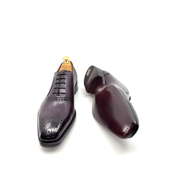 Ugo Vasare Zion Calfskin Oxford - Purple