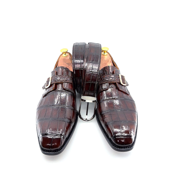 Maurice Custom Alligator Belt - Brown