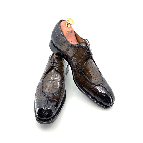 Ugo Vasare Jayden Alligator Shoe - Brown